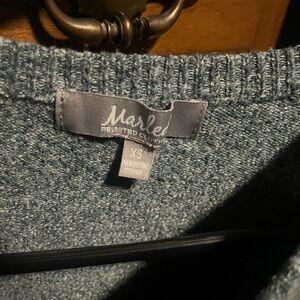 Marled Heathered Blue Sweater
